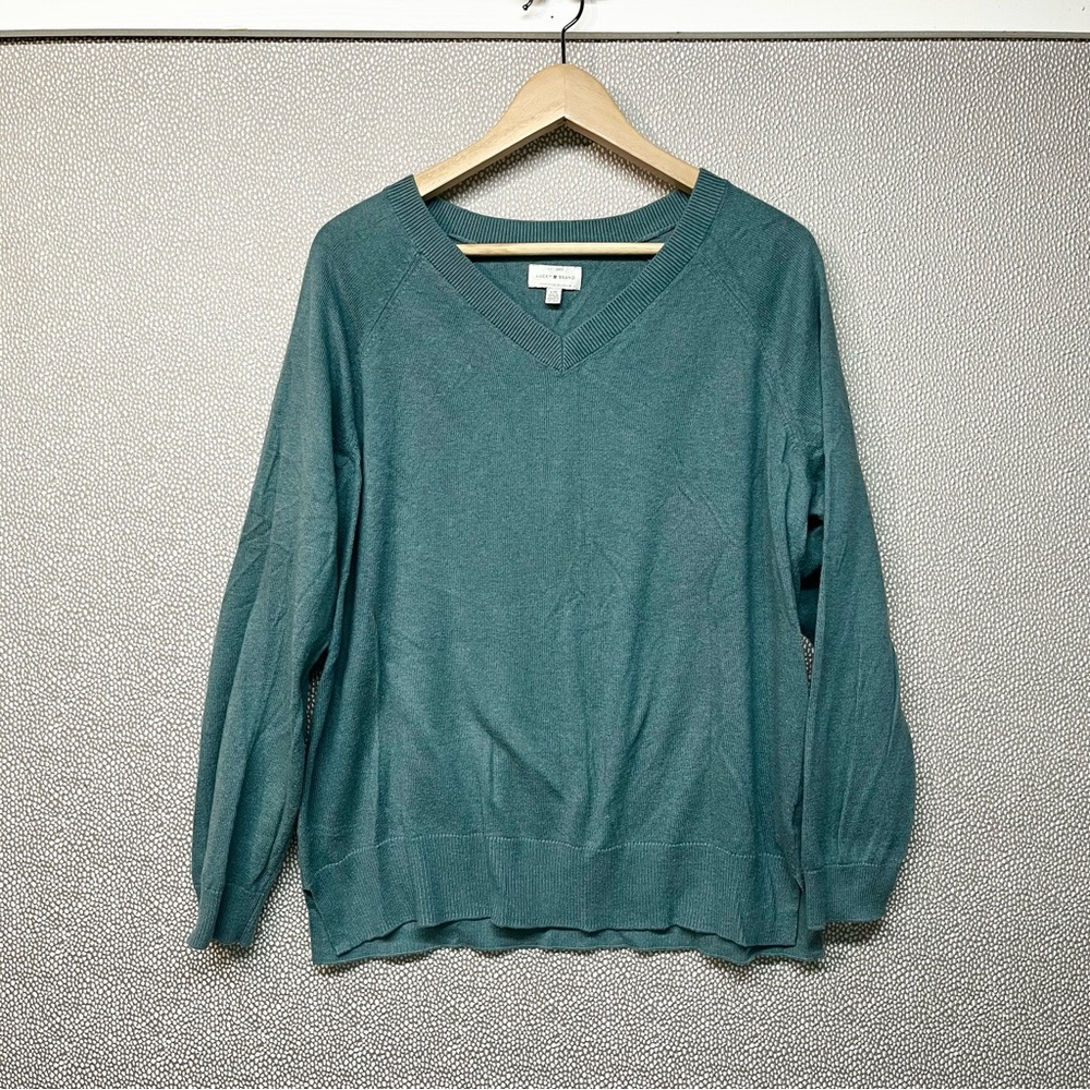 L Lucky Brand V-Neck Sweater
